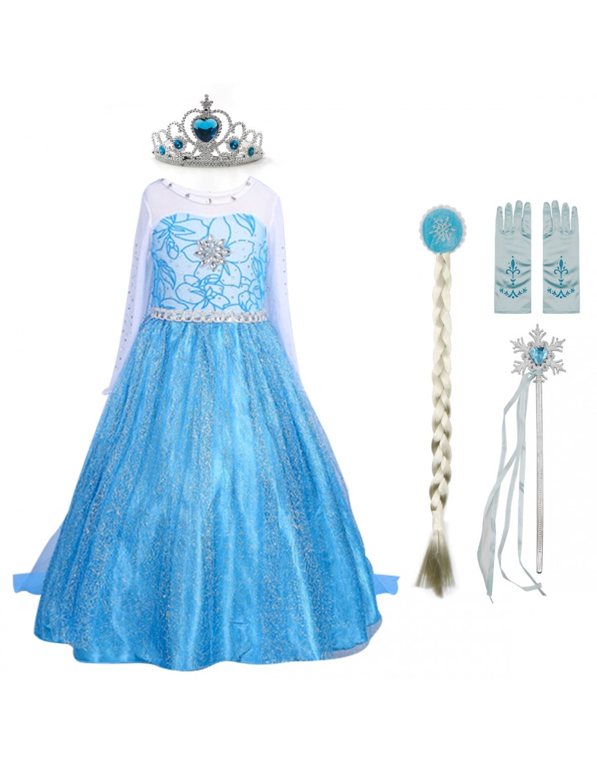 KARAZZO Girls Costume Princess Dress up Kids Birthday Party Carnival Cosplay Christmas Outfit with Accessories