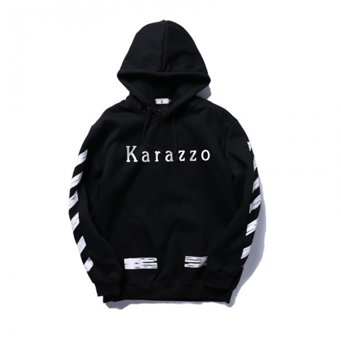 Karazzo Men's Pullover  Fleece Hooded Sweatshirt