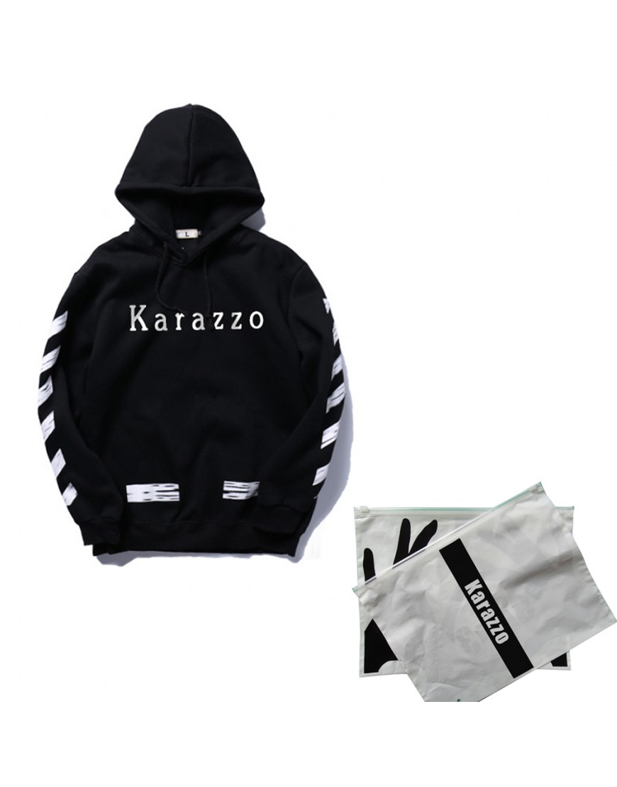 Karazzo Men's Pullover  Fleece Hooded Sweatshirt