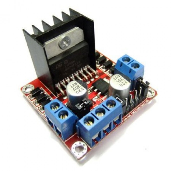 Karazzo Dual H-Bridge Motor Driver Module (for Arduino Stepper Control Smart car Robot Power, L298N) 