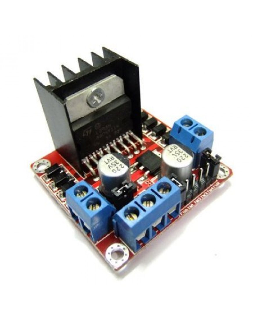 Karazzo Dual H-Bridge Motor Driver Module (for Arduino Stepper Control Smart car Robot Power, L298N) 