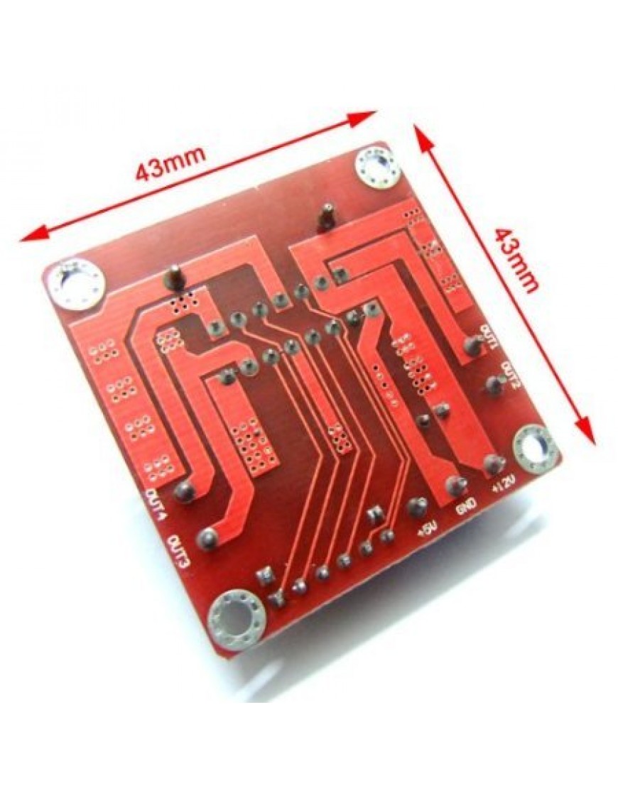 Karazzo Dual H-Bridge Motor Driver Module (for Arduino Stepper Control Smart car Robot Power, L298N) 