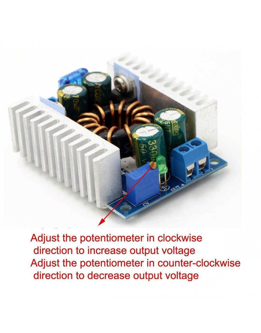 Karazzo 150W DC Converter Voltage Regulator 10-32V/8-16V to 8-46V 12/24V Boost Step Up Module 